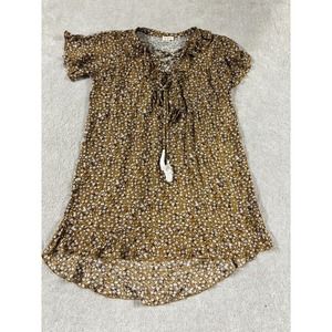POL Short sleeve Mix‎ Print Knee dress women’s Size M